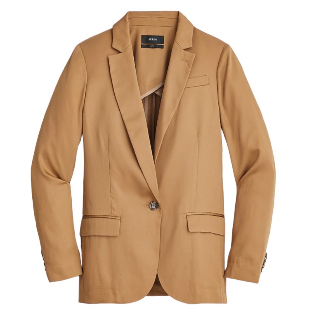 J Crew Alfie blazer in Gramercy twill in Light Cappuccino size 2